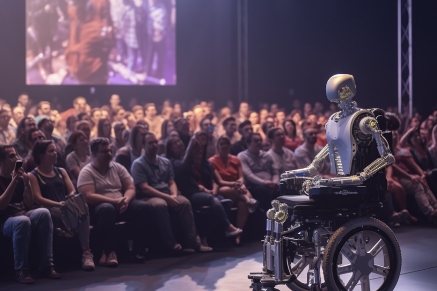 podium spreker veerkracht ai chat gpt